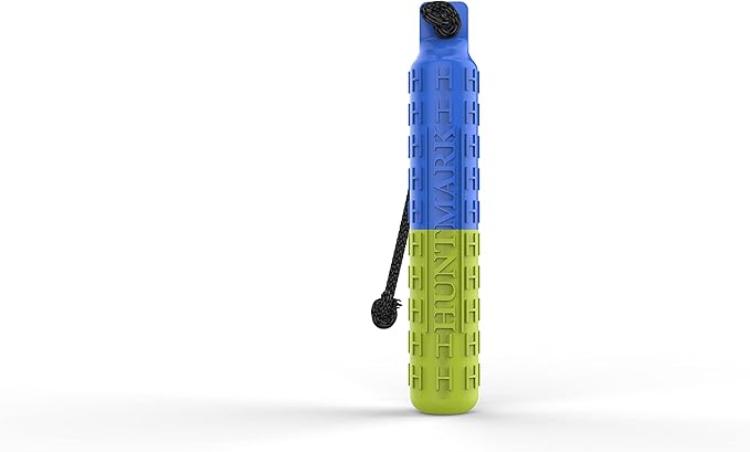 HUNTMARK Dog Bumpers – Standard Fetch Trainer for Hunting and Sporting Dogs – Puppy Training Dummy with Textured Pattern – Color-Spectrum Retrieving Bumpers – 12 x 2-inch