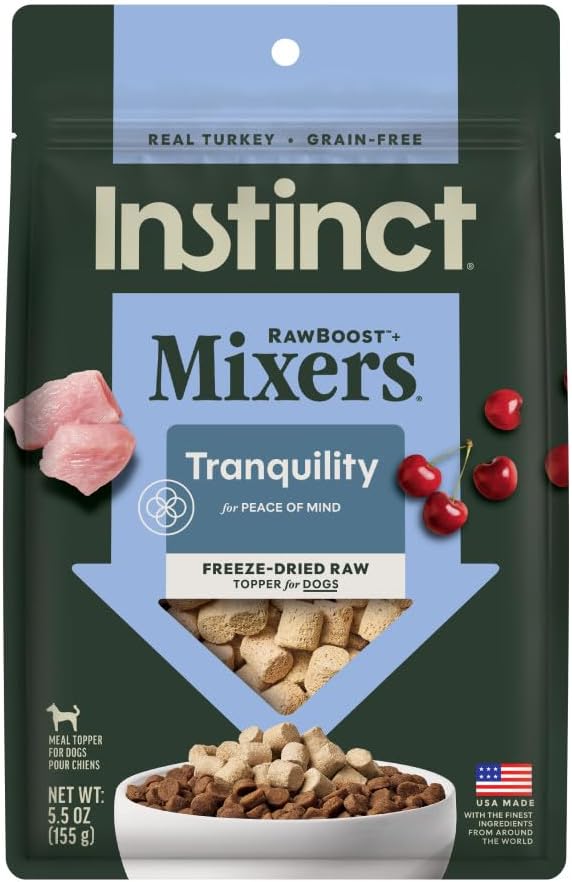 Instinct Raw Boost Mixers Tranquility Freeze-Dried Dog Food Topper, 5.5 oz. Bag