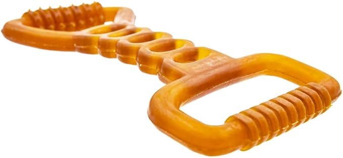 Fuzzy Puppy Dog Toys for Aggressive Chewers: All-Natural Rubber, Durable Dog Chew Toy, Tug of War Dog Toy, Great Teething Toys for Puppies | Double TUG (FP-Toy20)
