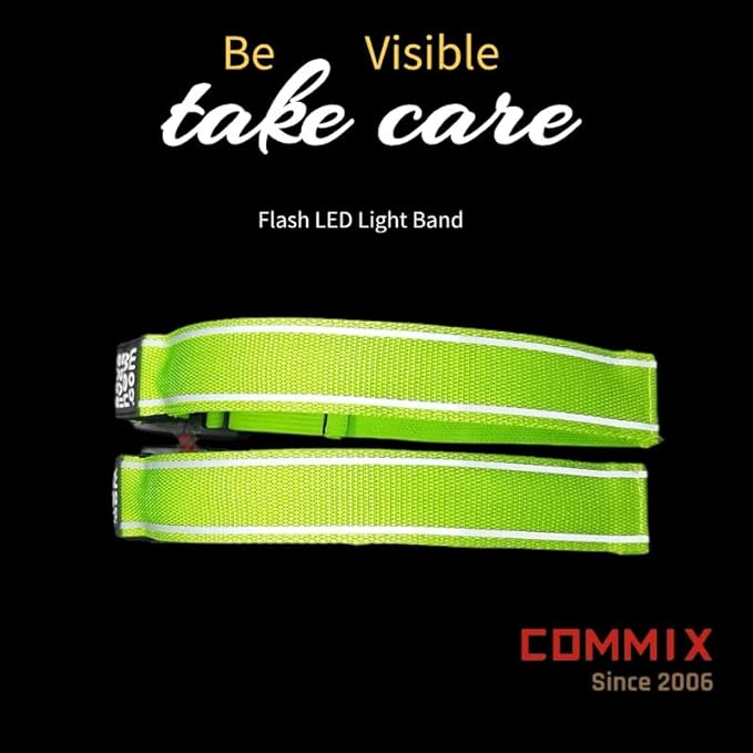 2-Pack Flash LED Pet Safety Collar Light Band - Green