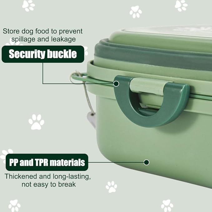 DONGKER 2 in 1 Collapsible Dog Bowl,400ml Travel Dog Food Bowl with Lid & Nylon Lanyard for Dogs Cats Walking Hiking Camping Traveling