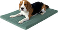 BALANCE Dog Crate Bed, Orthopedic Dog Bed Pad with Waterproof Liner, Washable Crate Foam Pet Mat for Large, Medium, Puppy Dogs Breeds, Mint Leaf, 36“x23”x1.6“