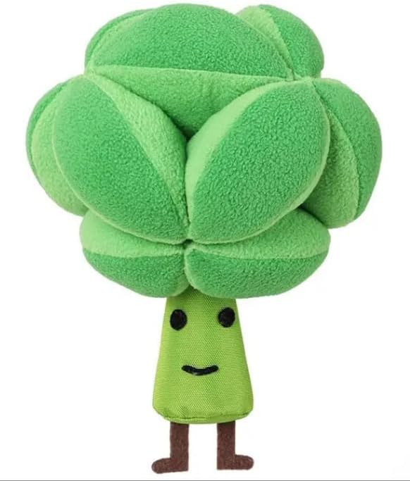 SNIFF-N-Squeak Broccoli Snuffle Ball | Interactive Treat Dispenser & Squeaky Toy for Dogs | Mental Stimulation & Slow Feeding | Durable & Safe | Green