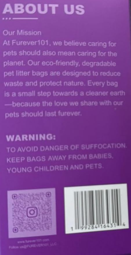 Dog Poop Bags – Lavender Scented Extra Thick Dog Waste Bag Rolls, Leak-Proof Pet Poop Bags for Dogs, 8 Rolls (120 Bags)