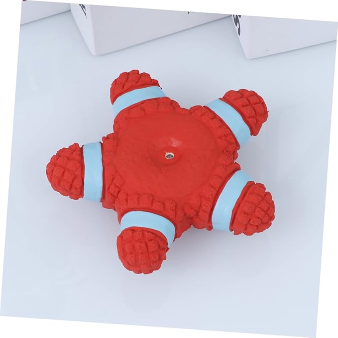 NOLITOY Pet Latex Squeaky Toy Dog Chew Toy Sound for Interactive Play Pet Teasing Toy (Star)