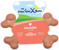 Chew’ems X Bone Dog Chew – Long-Lasting Salmon Flavor Treats for Aggressive Chewers – Rawhide-Free, Durable Dental Chews – Giant Size
