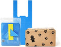 700 Tie-Handle Bags (10 packets of 70), Extra Large Strong Doggy Waste Bags, Easy Dispensing and Leak Proof Poo Bags for Dog Waste Station (Blue, 700)