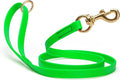 Viper Biothane K9 Working Dog Leash Waterproof Lead for Tracking Training Schutzhund Odor-Proof Long Line with Solid Brass Snap for Puppy Medium and Large Dogs 4ft, Tropical Green