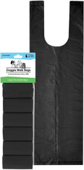Large Dog Poop Bags on a Roll with Easy Tie Handles, Strong and Leak Proof Doggy Waste Bags, 72 Count, Black Unscented