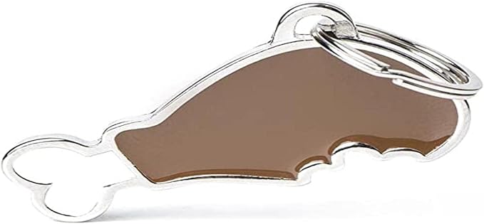 My Family Personalized Pet ID Tag Made in Italy, Chicken, Free Engraved Dog Tag, Hand Enameled Metal, Food Collection