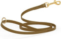 Viper Biothane K9 Working Dog Leash Waterproof Lead for Tracking Training Schutzhund Odor-Proof Long Line with Solid Brass Snap for Puppy Medium and Large Dogs 6ft, Coyote Brown