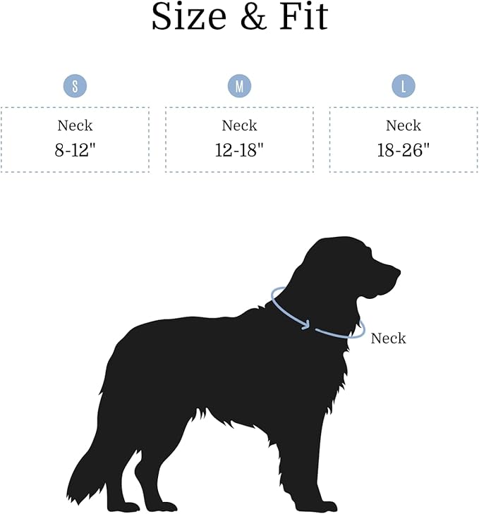 2026 New Edition, Fei & Eve Classic Dog Collar - Quick Release Metal Buckles | Fur-Safe | Premium 210D Nylon | 450LB Escape-Proof | Adjustable Fit | Medium (Dusk Blue)
