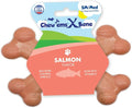 Chew’ems X Bone Dog Chew – Long-Lasting Salmon Flavor Treats for Aggressive Chewers – Rawhide-Free, Durable Dental Chews – Small Size