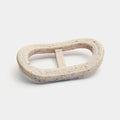 Bacon Oval - Delicious & Fun Bacon Dog Chew Toy - Tough Long Lasting Dog Bones Made in USA- Designed for Larger Canines - L/XL - 3.75In X 6.75In