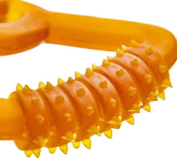 Fuzzy Puppy Dog Toys for Aggressive Chewers: All-Natural Rubber, Durable Dog Chew Toy, Tug of War Dog Toy, Great Teething Toys for Puppies | Double TUG (FP-Toy20)