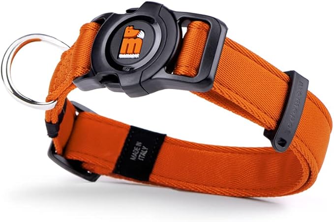 MyFamily Adjustable Polyester Dog Collar Made in Italy, Your Dog's Master Data Always with You, Comfortable and Durable, Handmade, Memopet Collection