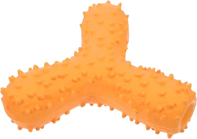 Interactive Dog Chew Toy with Unique Shape Squeaky TPR Design for Engaging Play Safe for Dogs Promotes Teeth Grinding and Cleaning for Outdoor Fun