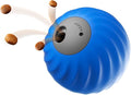 Interactive Pet Food Dispensing Ball, Electronic Treat Puzzle Toy for Dogs, 2.83 Inch Diameter, USB Type-C Charging (Blue)