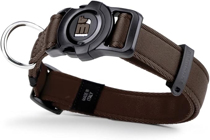 MyFamily Adjustable Polyester Dog Collar Made in Italy, Your Dog's Master Data Always with You, Comfortable and Durable, Handmade, Memopet Collection