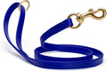 Viper Biothane K9 Working Dog Leash Waterproof Lead for Tracking Training Schutzhund Odor-Proof Long Line with Solid Brass Snap for Puppy Medium and Large Dogs 4ft, Blueberry Royal