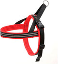 ComfortFlex Sport Dog Harness – No-Choke, Fully Padded, Non-Chafing Harness with Control Handle – Reflective, Lightweight, Adjustable for Active Dogs - Medium/Large, Red
