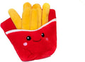 Glow Pups Dog Toy French Fries, Squeaky Plush Food Parody Toy, Easy to Clean, Promotes Mental Stimulation, Keeps Dog Entertained, 6" x 5", Red Plush Toy