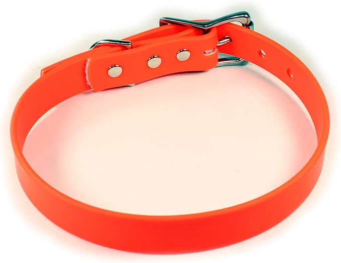 Waterproof Dog Collar (Large: 18"-22", Orange)