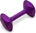 J&J Dog Supplies Obedience Retrieving Dumbbell with 2 1/2" Ends, 2 1/2" Wide Bit and 11/16" Diameter Bit, Purple, Small