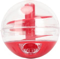 Luqeeg Cat Food Dispensing Ball Toy, Bite Interactive Pet Slow Feeder Puzzle Ball, Adjustable Cat Treat Dispensing Ball with Leakage Mouth for Small Medium Dogs & Cats
