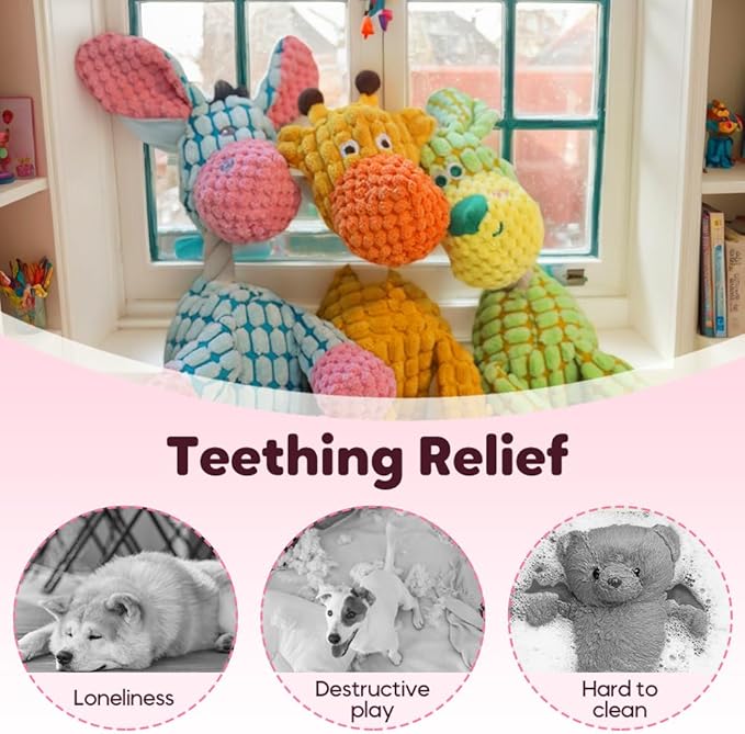 Indestructible Dog Toys, 2026 New Stuffed Animal Dog Plush Toys for Aggressive Chewers, Interactive Squeaky Dog Chew Toys Puppy Teething Toys for Small Middle Large Dogs (Green)