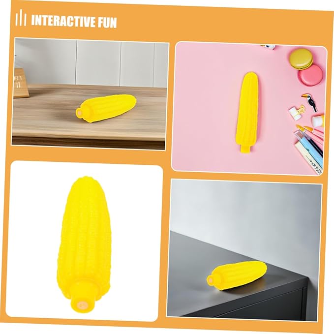 UPKOCH 5pcs Squeaky Interactive Corn Dog Chew Toys for Dogs and Cats Realistic Design for Training Teething and Engaging Playtime Pet Plaything for Chewers