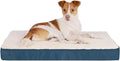 Best Pet Supplies Dog House Bed Crate Mat Tent Indoor Round Soft Plush for Small, Medium, and Large Breeds - Blue, 30 x 20 x 3