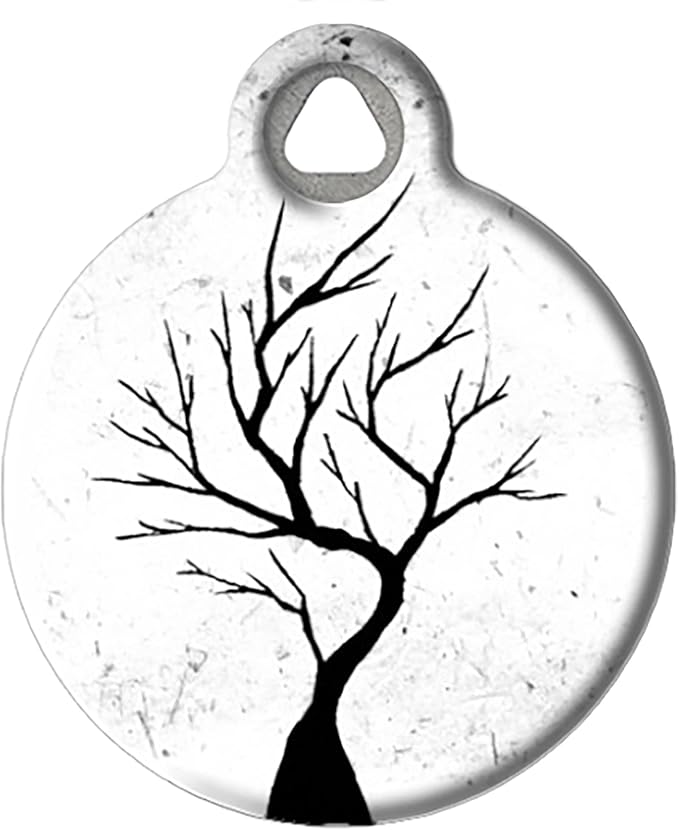 Dog Tag Art Tree Silhouette - Small