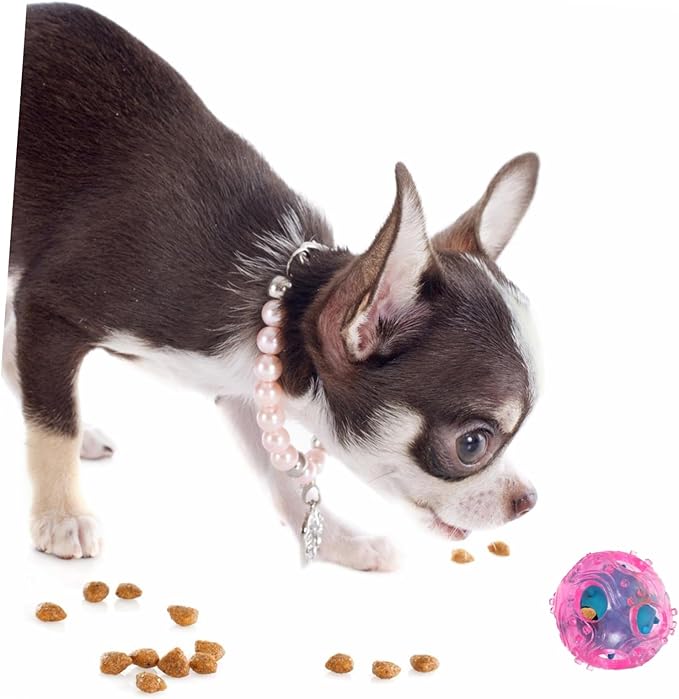 TOYANDONA Interactive Dog Treat Toy Rubber Food Dispenser for Dogs Engaging Activity for Training and Healthy Feeding Random Material