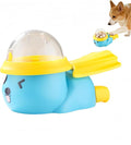 Dog Interactive Treat Dispenser Toy, Interactive Cat Dog Puzzle Toy, Dogs Food Treat Feeding Dispenser for Healthy Eating for Small & Medium (Blue/Yellow)