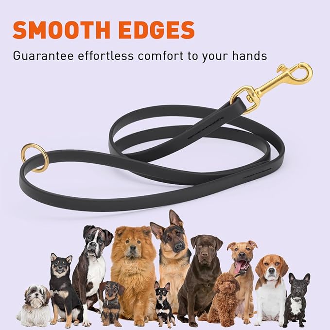Viper Biothane Working Lead for Dogs 6ft Black