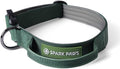 Spark Paws Tactical Dog Collar - Heavy Duty, Premium Quality, Thick and Durable for Large and Medium Dogs - Solid Green - XS - 1"