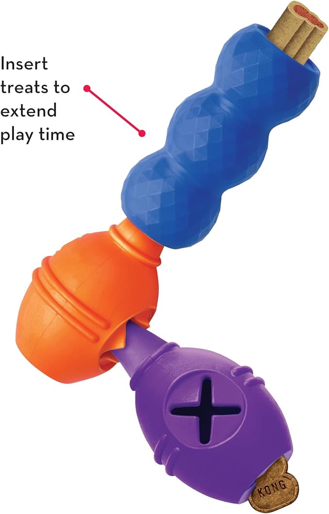 KONG - Genius Mike - Interactive Treat Dispensing Dog Puzzle Toy (Assorted Colors) (Small (2 Pack))