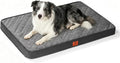 Cozy Dog Bed for Large Sized Dog - Orthopedic Egg Crate Foam Pet Bed with Waterproof & Machine Washable & Non-Slip Bottom, Ideal Beds for Crate and Indoor Use, 35x22 Inch, up to 50 lbs, Dark Grey