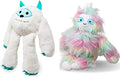 Flourish Pets 3 in 1 Multi-Layer Chew Toy for Active Dogs | Non-Toxic BPA Free Double Stitched Soft Fabric Exterior Dog Toys | Long-Lasting Dog Plush Toys - Large Yeti/Sloth 5"