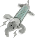 2025 New Dog Chew Toys for Aggressive Chewers, Tough Interactive Plush Dog Squeaky Toys with TPR Rubber, Dog Toys for Small/Medium/Large Dogs Breed (C Elephant)