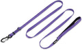 Hyhug Nylon Adjustable 4-6ft Dog Leash with Soft Neoprene Padded Handle, Durable Heavy Duty Leash with Easy-to-Use Bolt Snap, Ideal for Jogging Outdoor