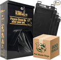 Outdoor Dog Poop Bag Dispenser - Includes 800 Header Bags - Wall/Pole/Fence Mount - Durable Rustproof Aluminum with Lock & Rainguard (Black)