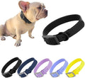 Waterproof Dog Collar, Soft Comfortable Pet Collars, Adjustable Odor Proof Heavy Duty Dog Collars Easy to Clean for Large, Medium Small Dogs by Bee N Buu (Black, Large (length15.5-19.5", Width 1"))