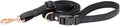 The DOGISTRY - City Dog Leash - Black - Award-Winning Adjustable Hands-Free Design - Luxe Rose Gold Hardware & Style-Forward Functionality - Small