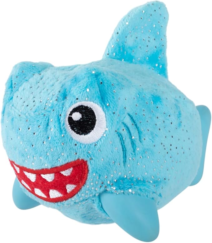 Fringe Studio Out of The Blue Rubber Dog Toy with Plush Exterior, Pet Shop Collection (519018)