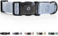 2026 New Edition, Fei & Eve MagEase Dog Collar - Patented Magnetic Buckles | Fur-Safe | Premium 210D Nylon | 450LB Escape-Proof | Adjustable Fit | Medium (Dusk Blue)