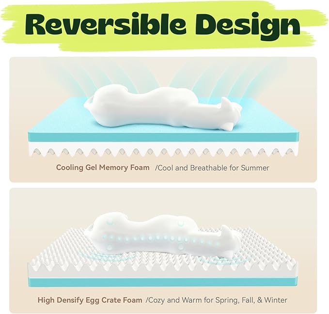 Puppy Beds for Small Dogs Orthopedic with Cooling Gel Memory Foam Washable Small Size Dog Couch with Removable Cover Waterproof for Senior Pets or Cats,24"x18"x6"Beige
