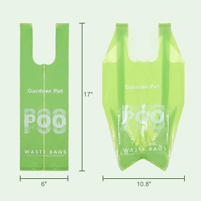 Dog Poop Bags with Handles 15 Rolls, 180 Counts Pine Scented Dog Waste Bags with Dispenser, Leak Proof and Extra Thick, Easy-Tie Pet Poop Bags with Holder for Dogs, Puppies, Cats, Kitten