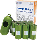 Level One Pets Pet Poop Leak Proof Waste Bags with Dispenser and Leash Clip, Lavender Scented, 9" x 13" Large Size, Bags (150)